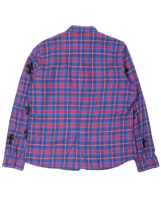 Flannel Cross Patch Shirt