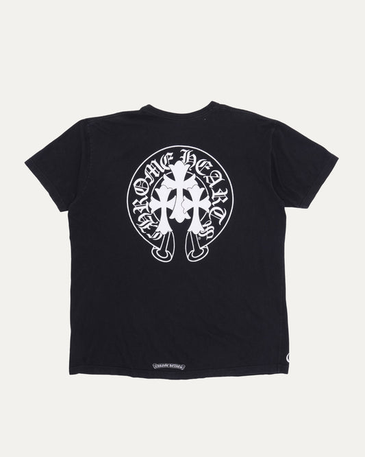 Cemetery Cross Horseshoe Logo Pocket T-Shirt