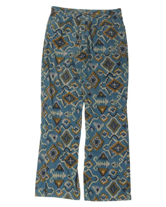 Ikat Corduroy Pants