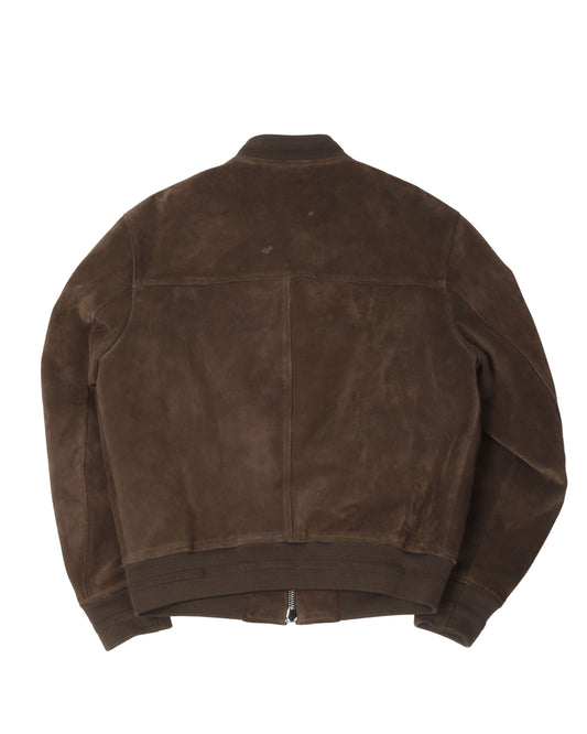 Suede Bomber Jacket