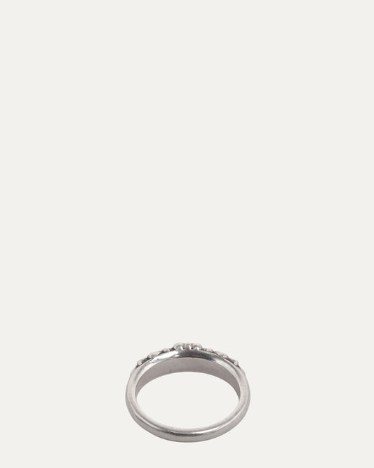 Mini Floral Cross Ring