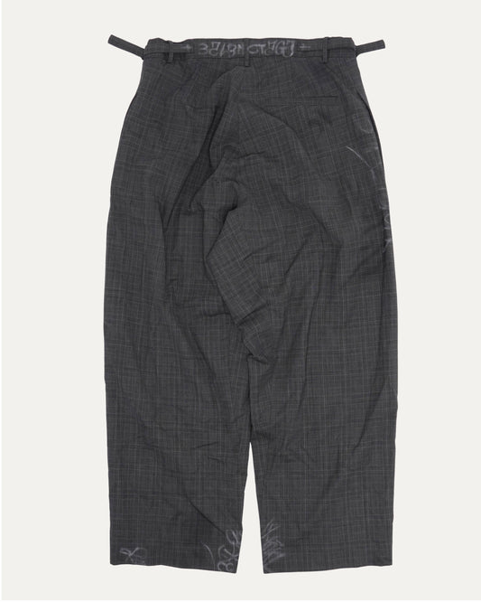 Mud Show Skater Graffiti Wool Trousers