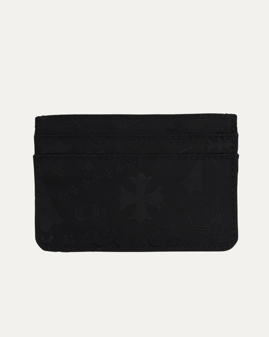 Nylon Stencil Scroll Embellished Cardholder