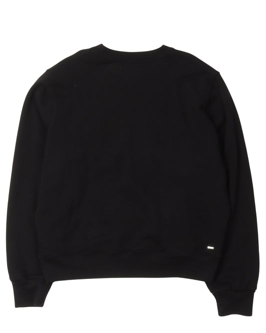 Embroidered Floral Logo Sweatshirt