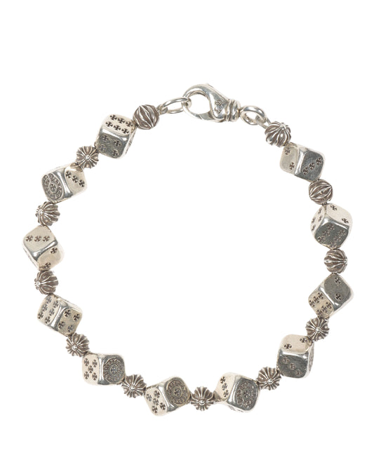 Silver Dice Bracelet