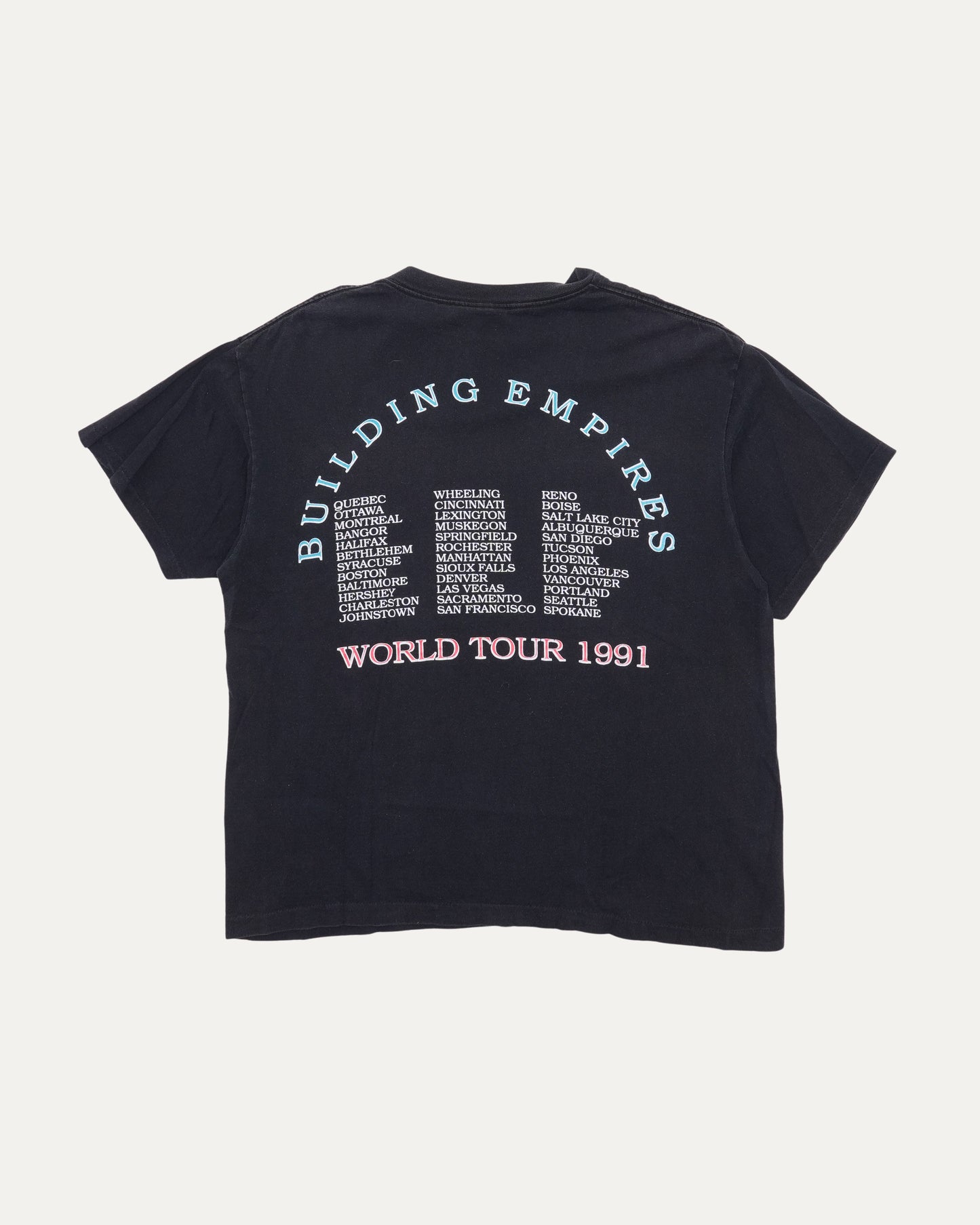 Queensryche Building Empires Tour 1991 T-Shirt
