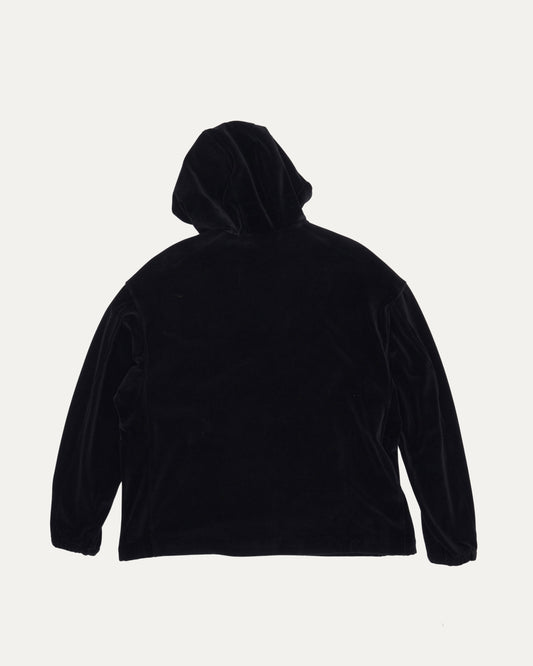 Velour Quarter Zip Hoodie