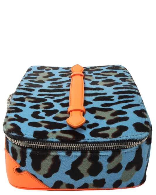 St Barth Leather & Pony Hair Jewelry Case