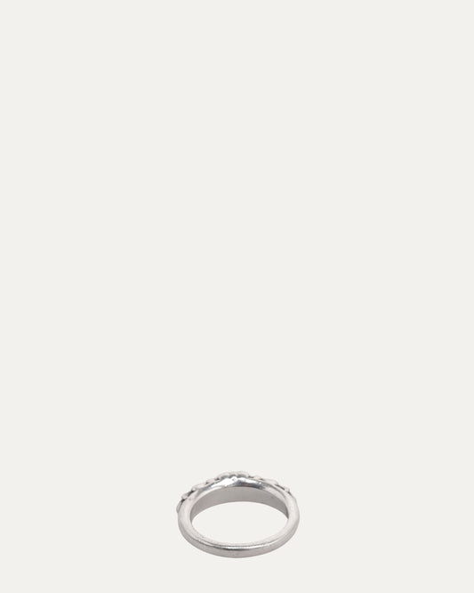 Mini Floral Cross Ring
