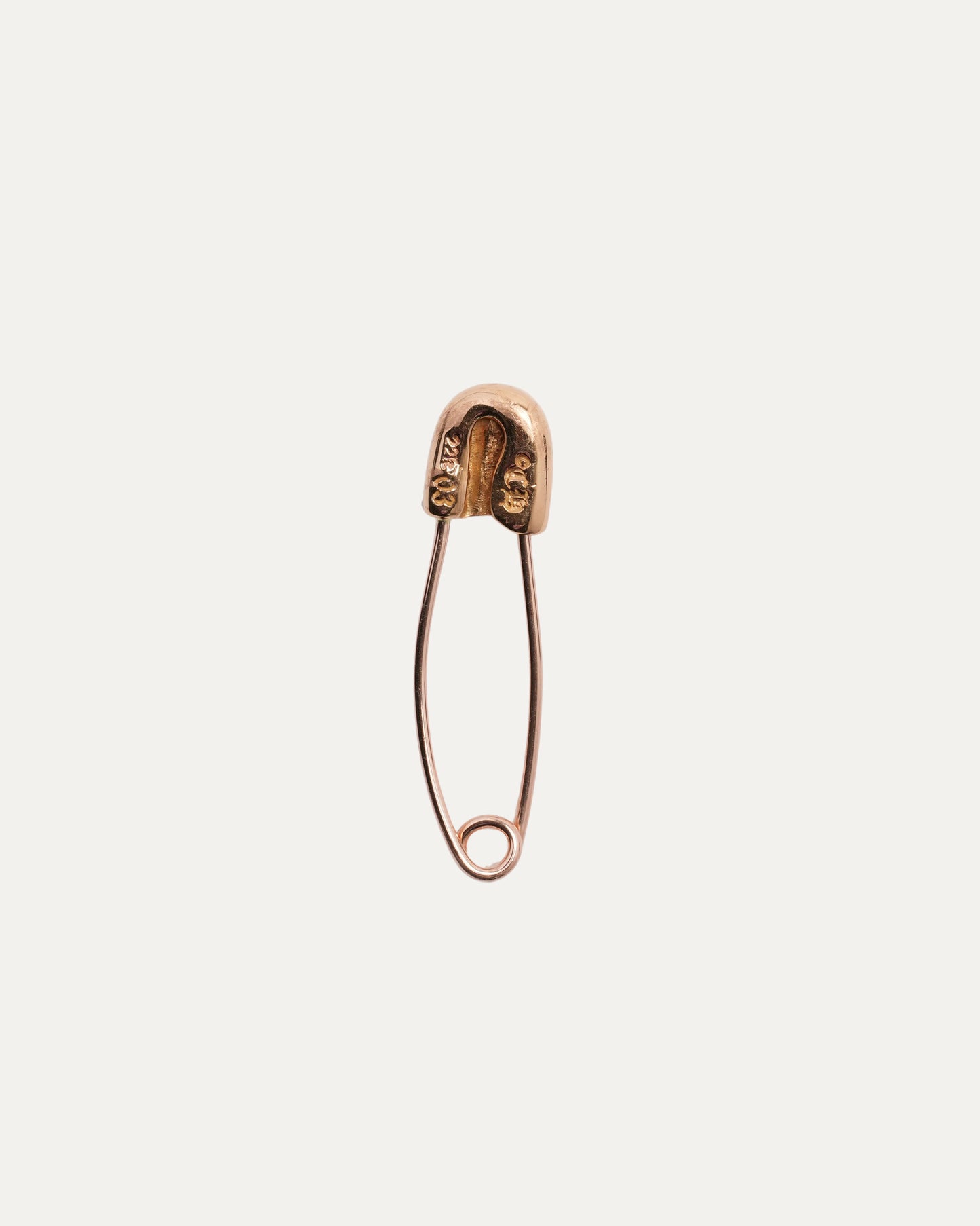 Gold Plus Cross Safety Pin