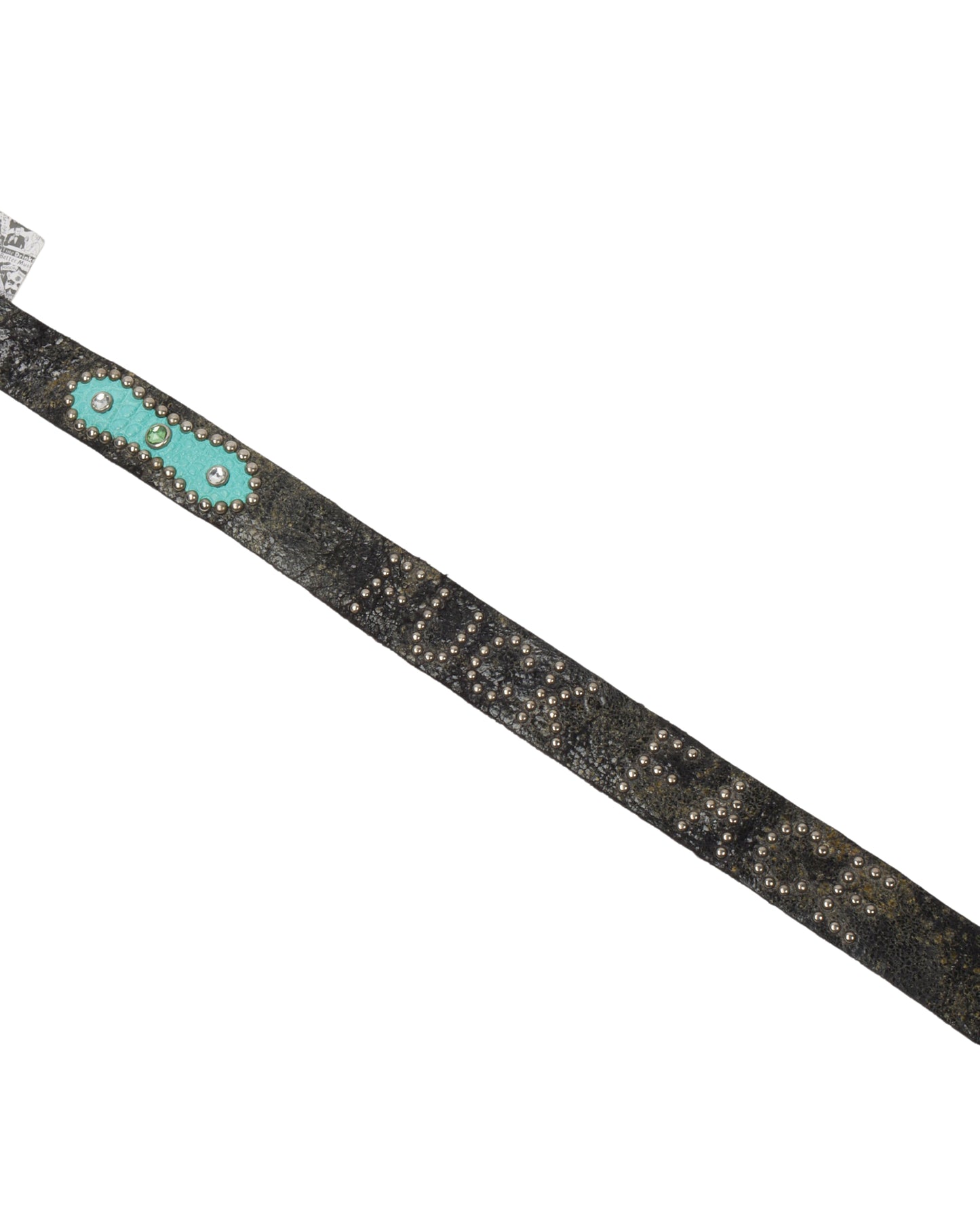 Leather Studded Fuck Face Belt