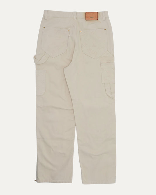 Monogram Embossed Double Knee Pants