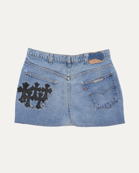 Levi's Cross Patch Denim Skirt