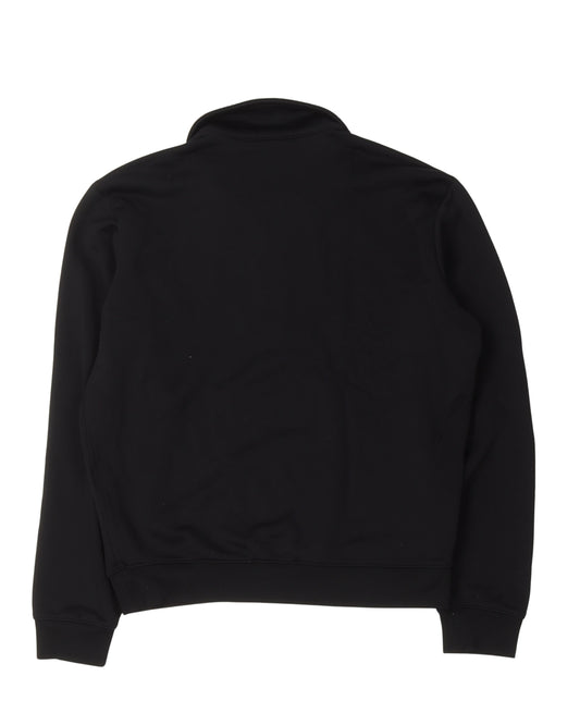 Knit Quarter Zip Collared Sweatshirt