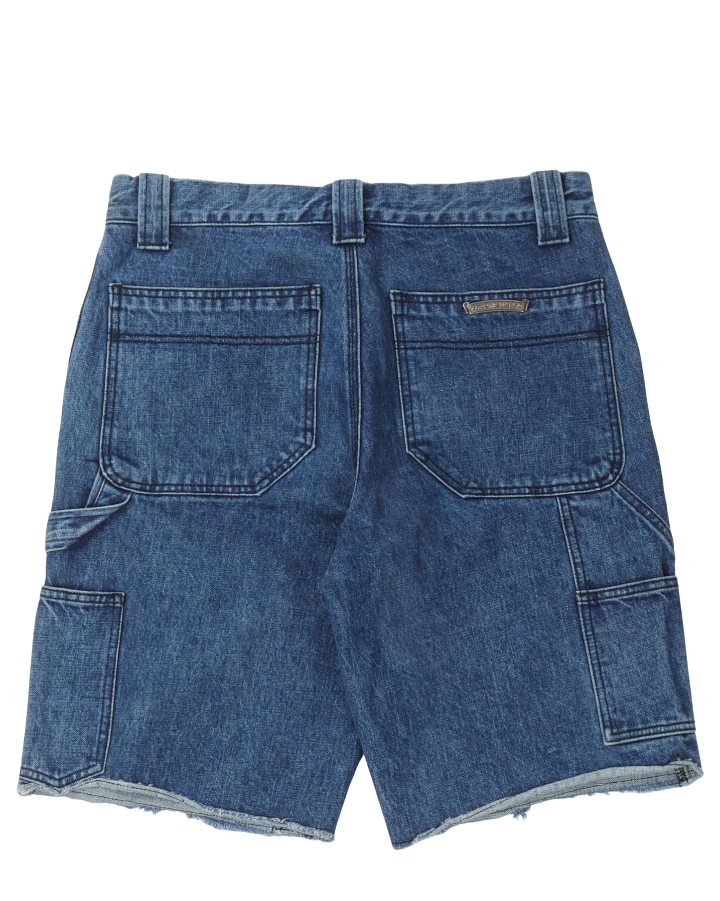 Double Knee Denim Carpenter Shorts