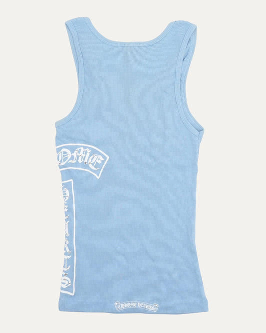 Rhinestone Embellished Horseshoe Logo Tank Top