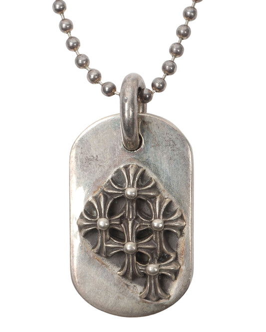 Multicross Mini Dog Tag Pendant w/ Chain