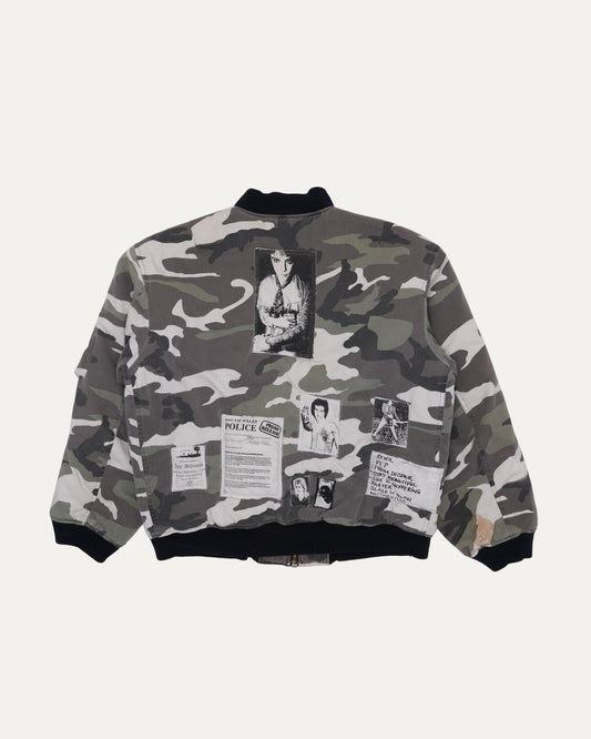 AW01 "Riot, Riot, Riot" MA-1 Camouflage Patch Bomber