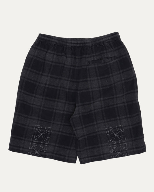 Plaid Sweat Shorts