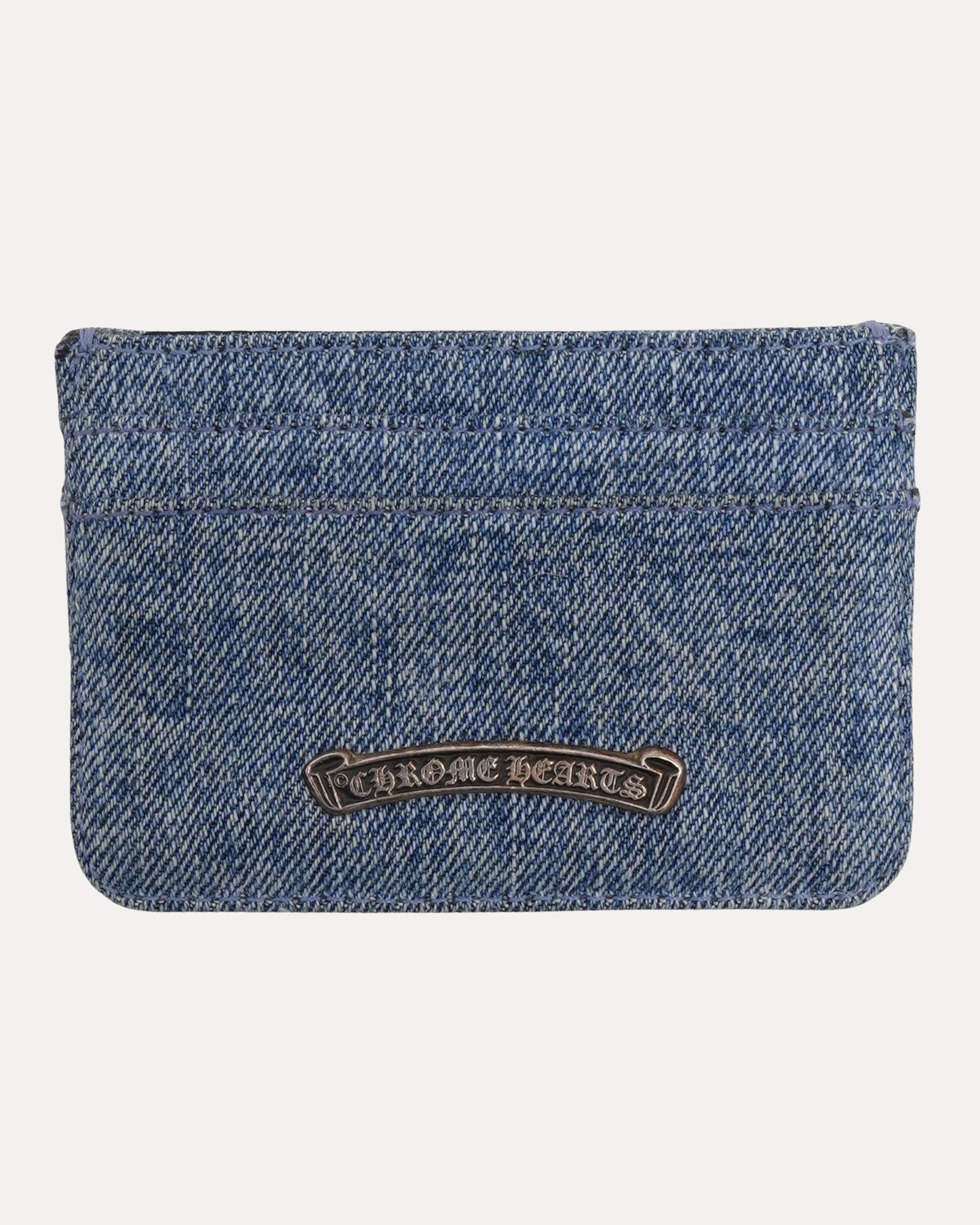 Denim Cross Patch Cardholder