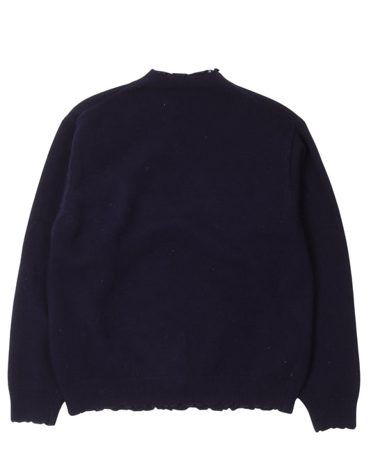Double B Raw Hem Sweater