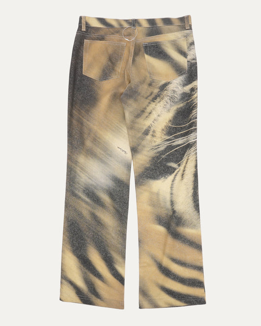 FW 2000 Tiger Print Jeans