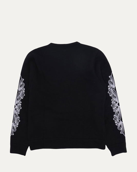 Life Sentence Floral Cross Embroidered Sweater