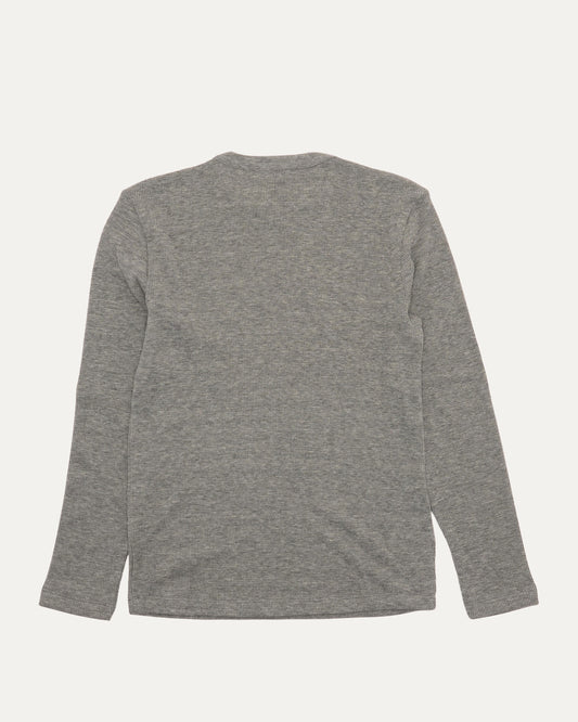 Embroidered Thermal Long Sleeve T-Shirt