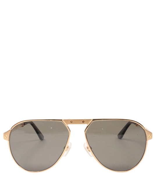 Gold Frame Aviator Sunglasses