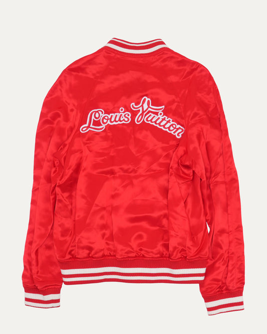Embroidered Script Varsity Jacket