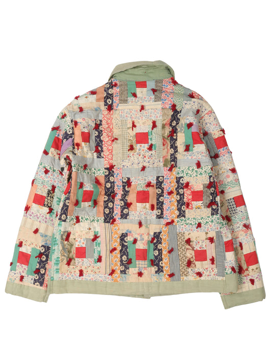 Quilted Padded Patchwork Jacket