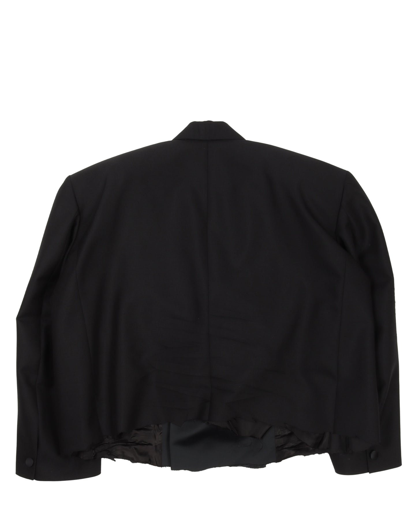 Eveningwear Raw Hem Tuxedo Blazer