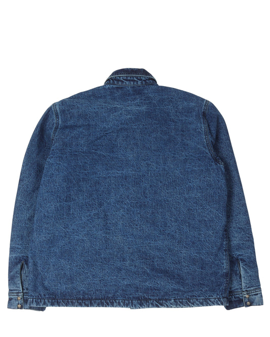 Quilted Denim Shirt Jacket