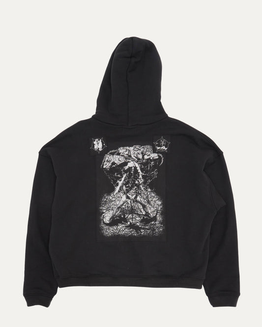 Seoul Exclusive Heaven Will Burn Your Eyes Assemblage Zip Hoodie