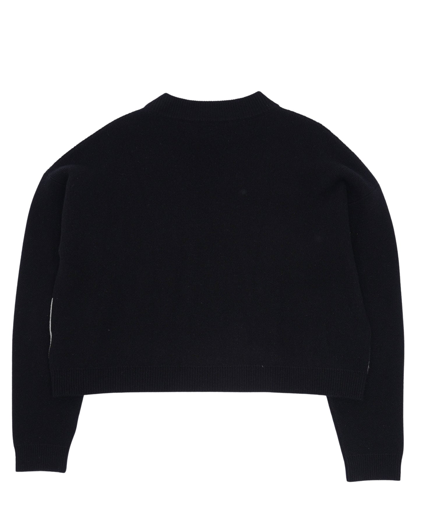 Wool-Cashmere Blend Check Sweater