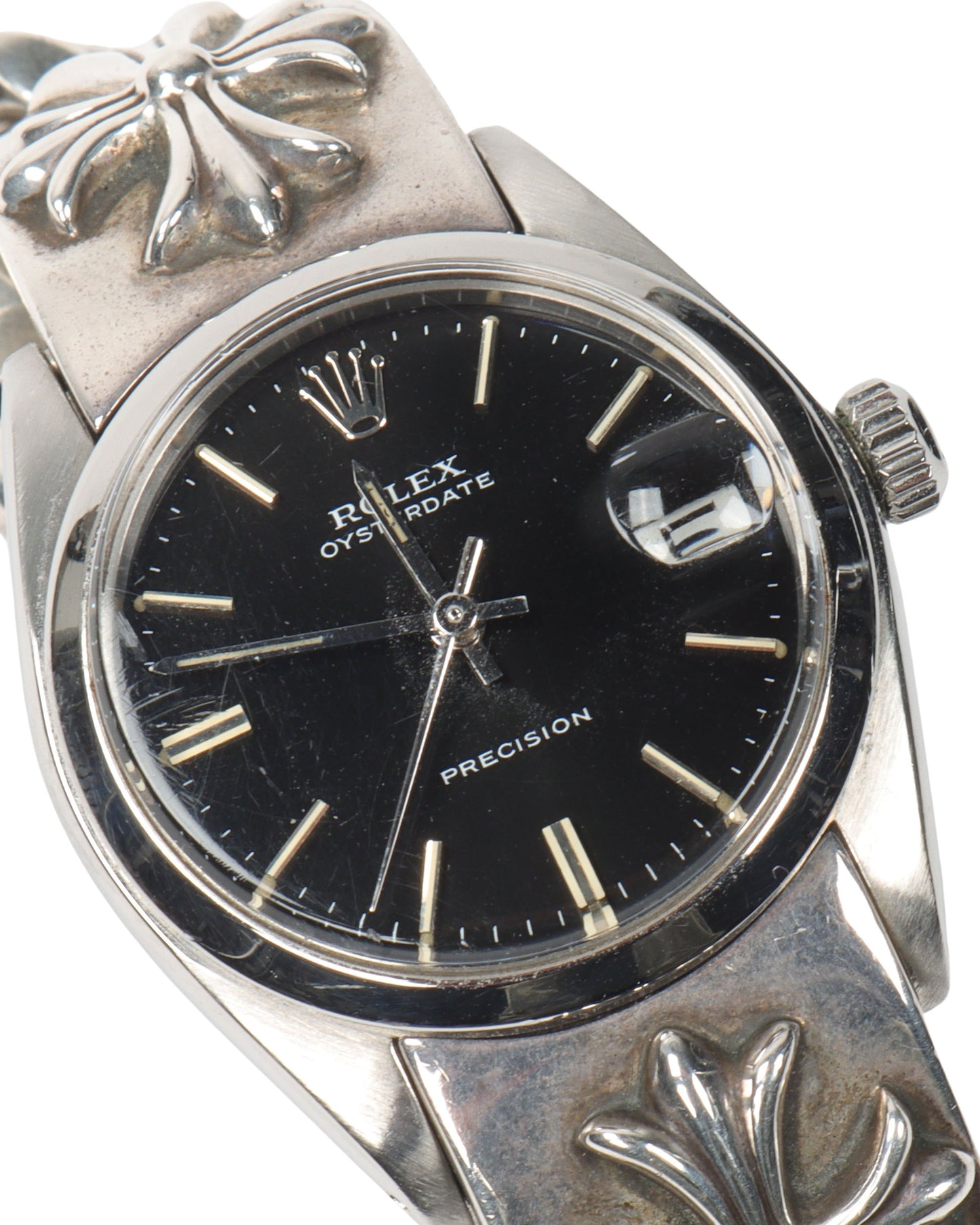 31mm Rolex Sterling Silver Oysterdate