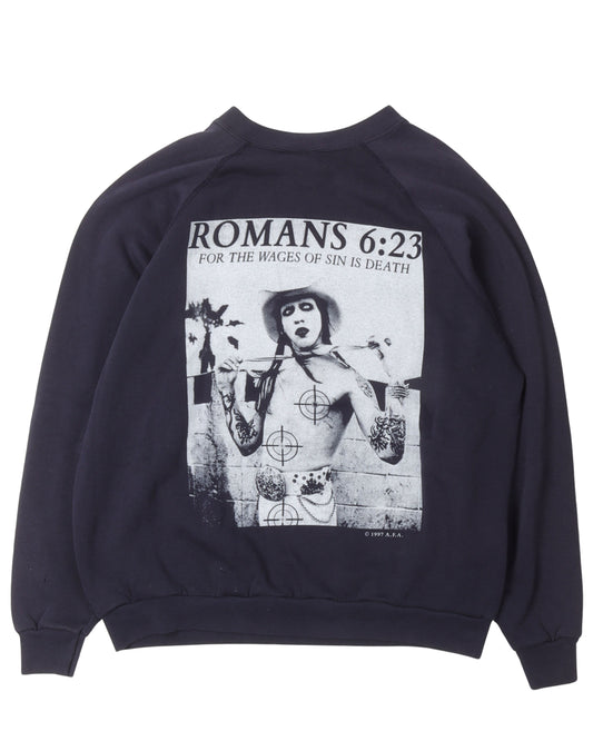 Bootleg Marilyn Manson "Human Sacrifice" Sweatshirt