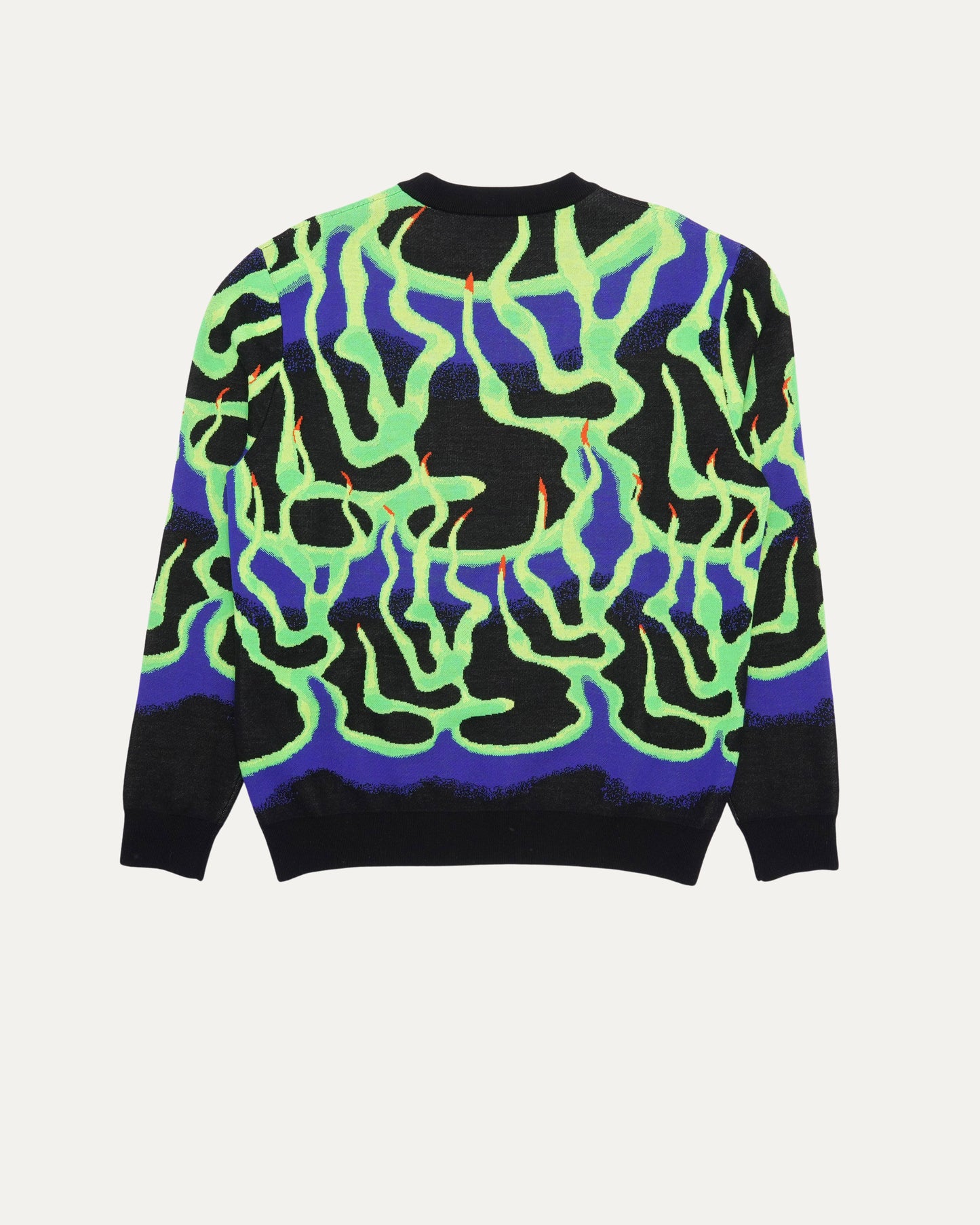 Flame Jacquard Knit Sweater