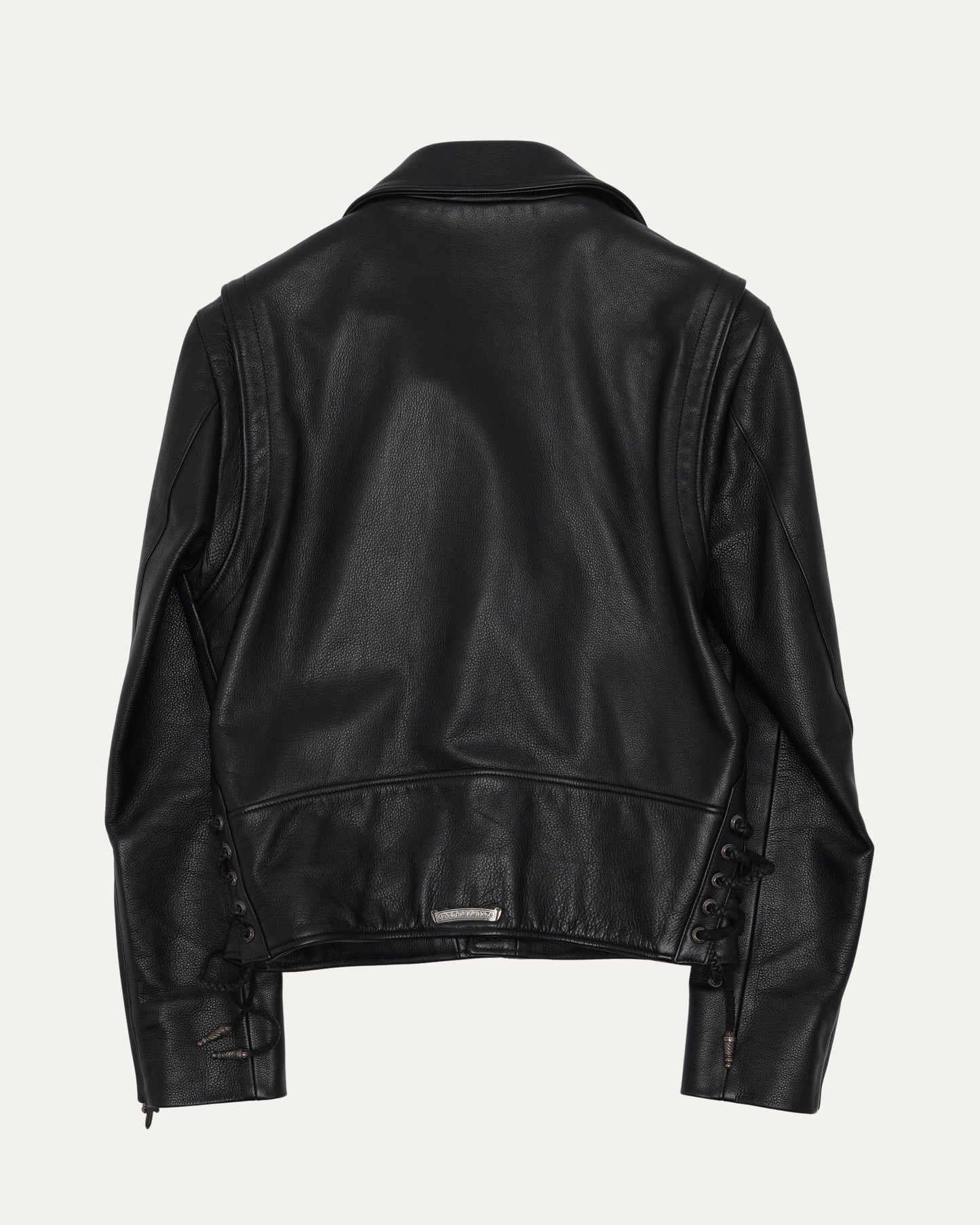 Hermes Silk-Lined JJ Dean Leather Jacket