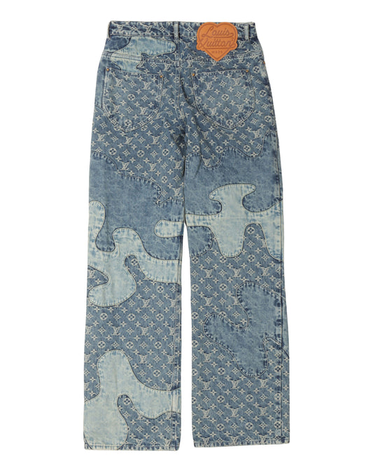 Nigo Monogram Patchwork Jeans