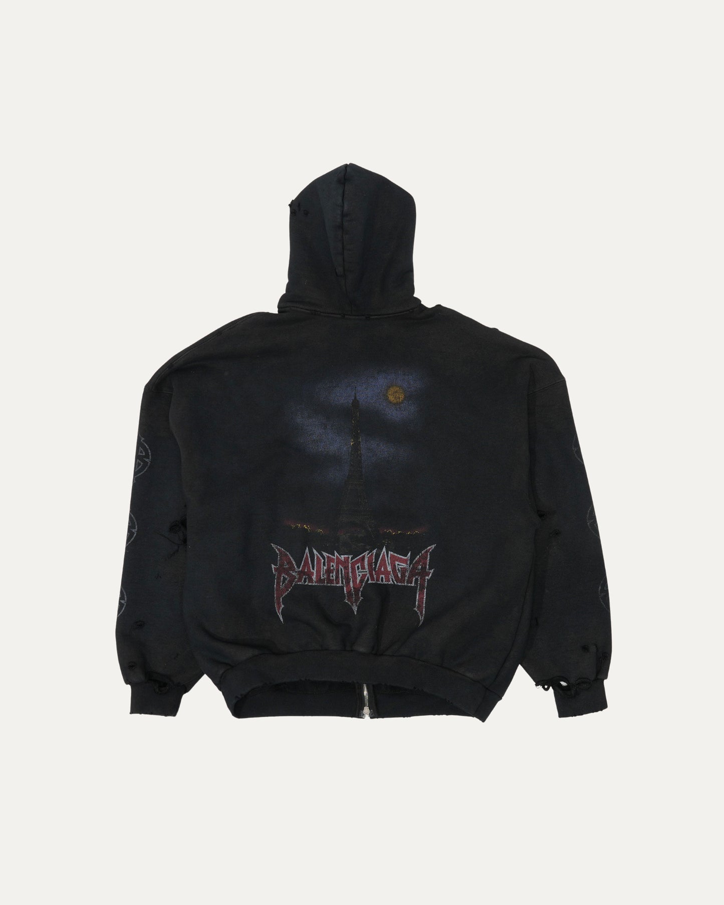 FW23 Paris Moon Zip-Up Hoodie