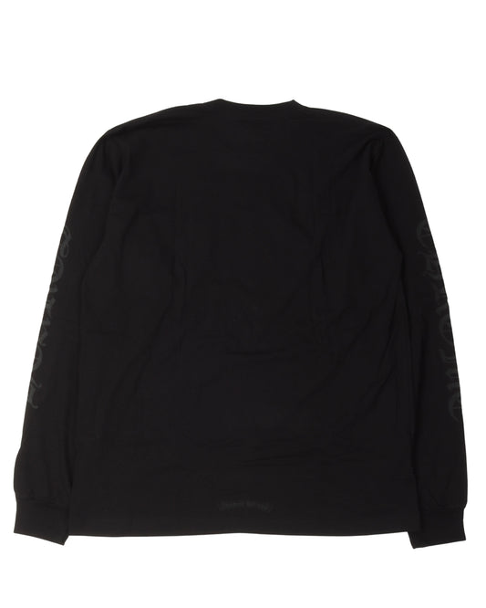 Tonal Neck Logo Long Sleeve T-Shirt