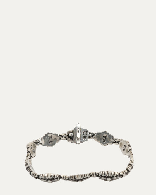 Floral Cross Link Bracelet