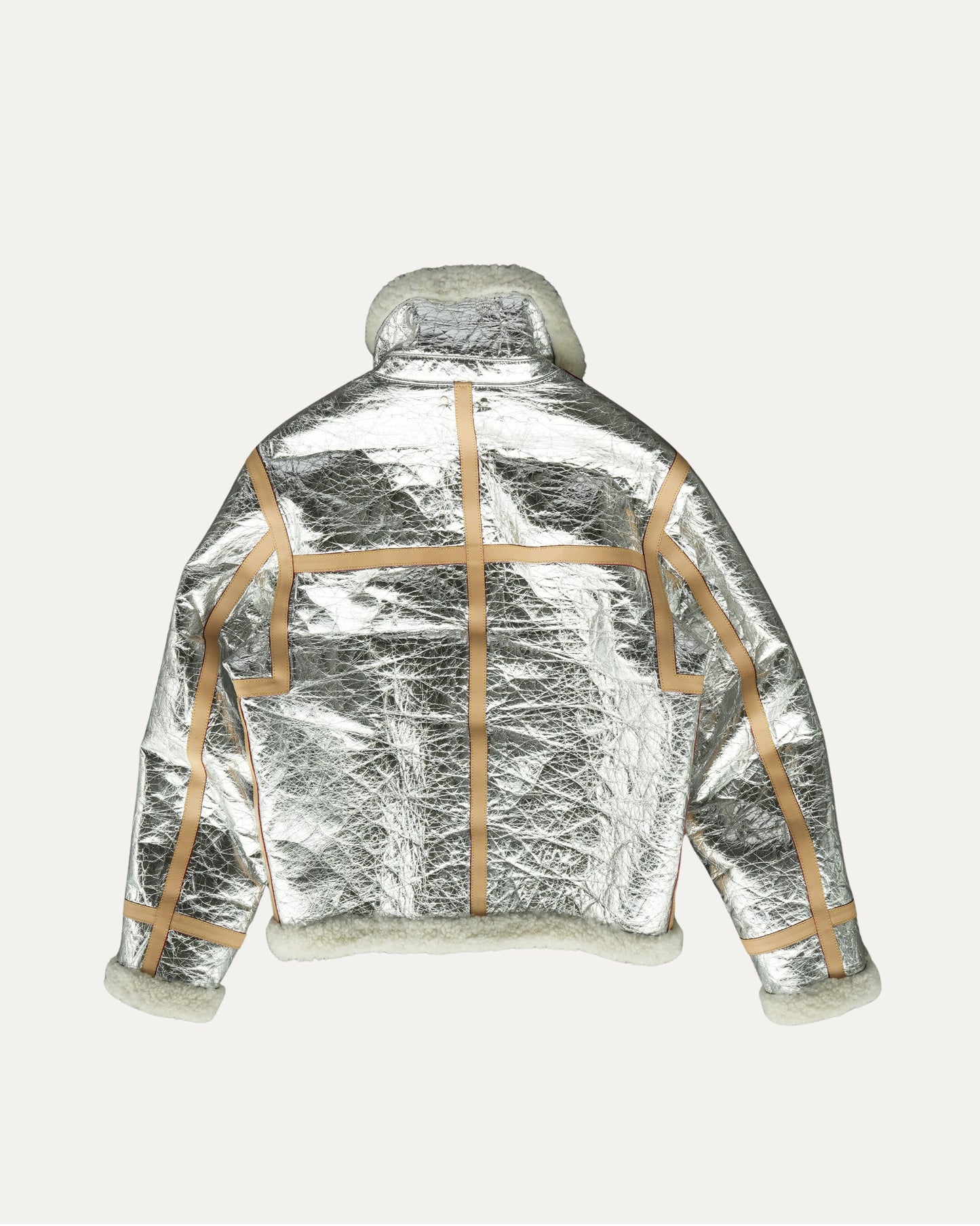 Mirror Monogram Shearling Jacket