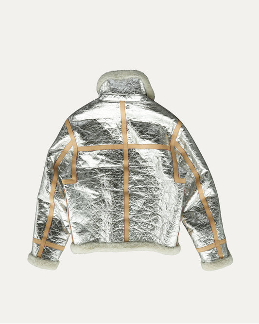 Mirror Monogram Shearling Jacket