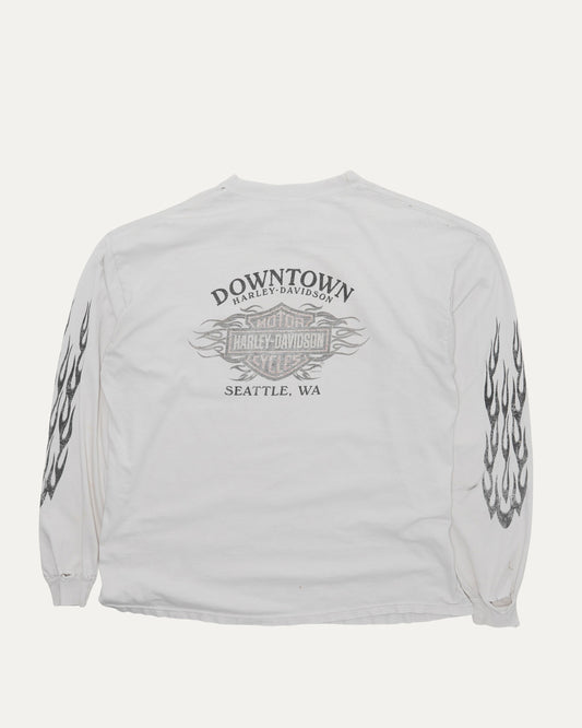 Harley Davidson Seattle, Washington Pocket Long Sleeve T-Shirt