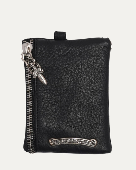 Double Dagger Zip Cross Patch Wallet