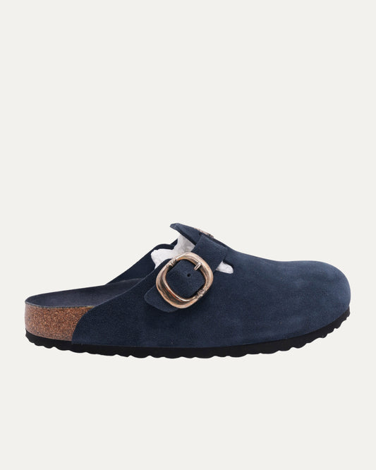 Dagger Embellished Birkenstock Boston Suede Mule