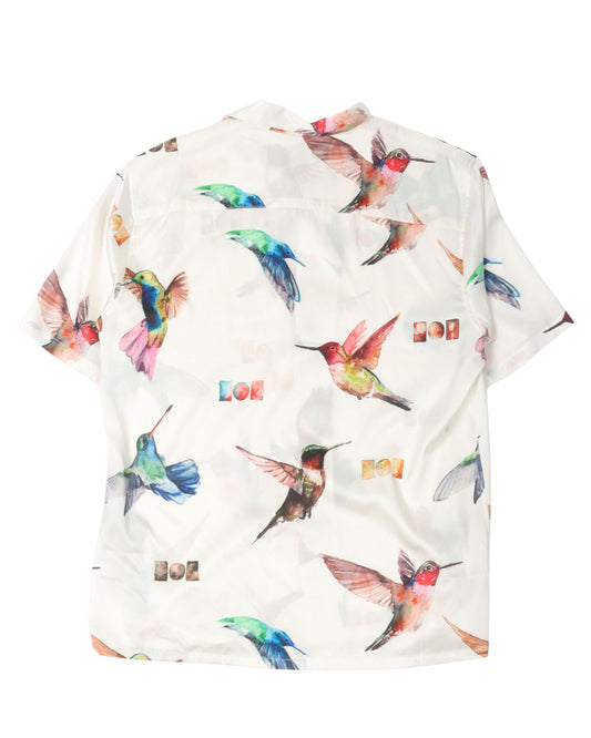 Silk Hummingbird Short Sleeve Shirt