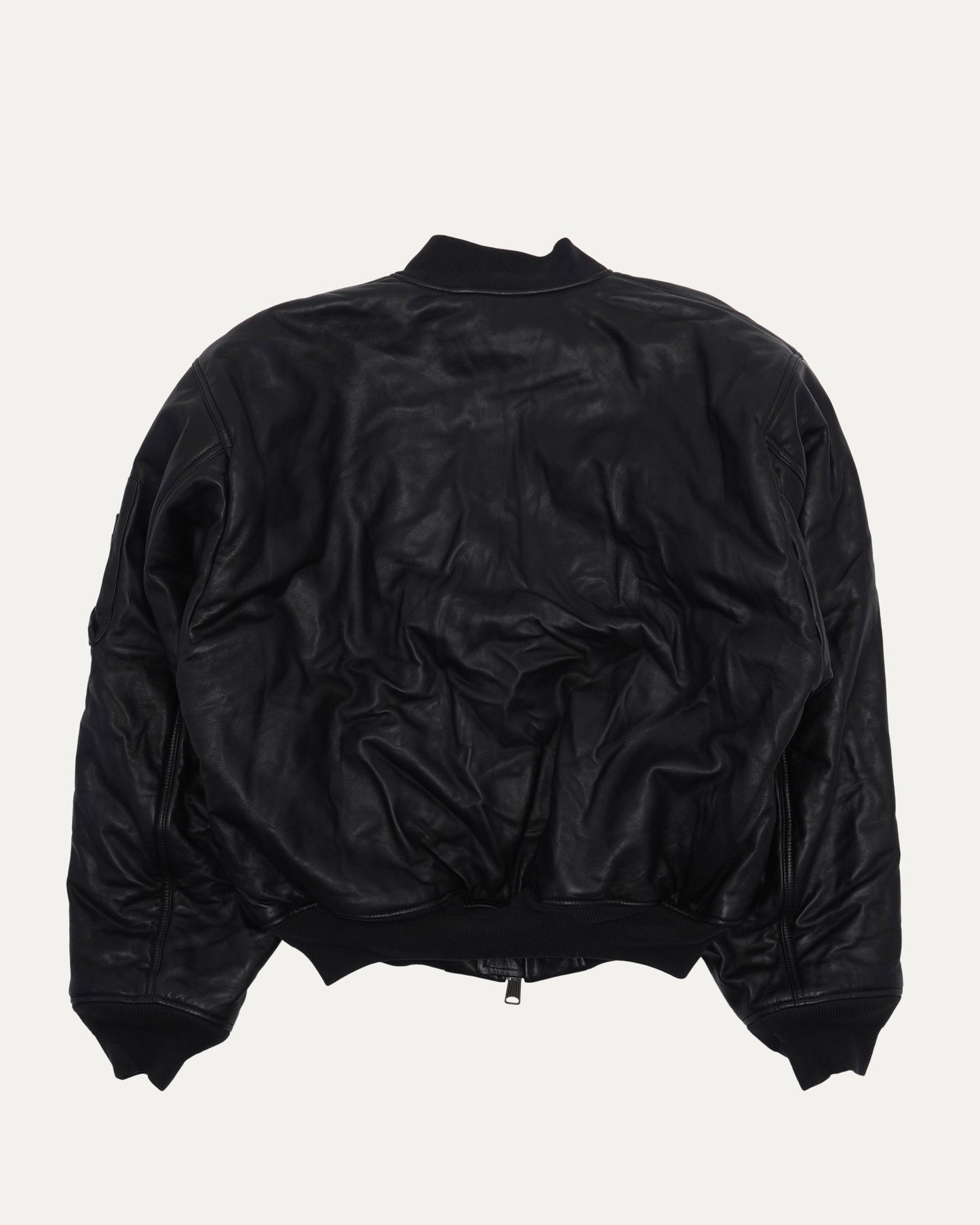 Leather Bomber Jacket